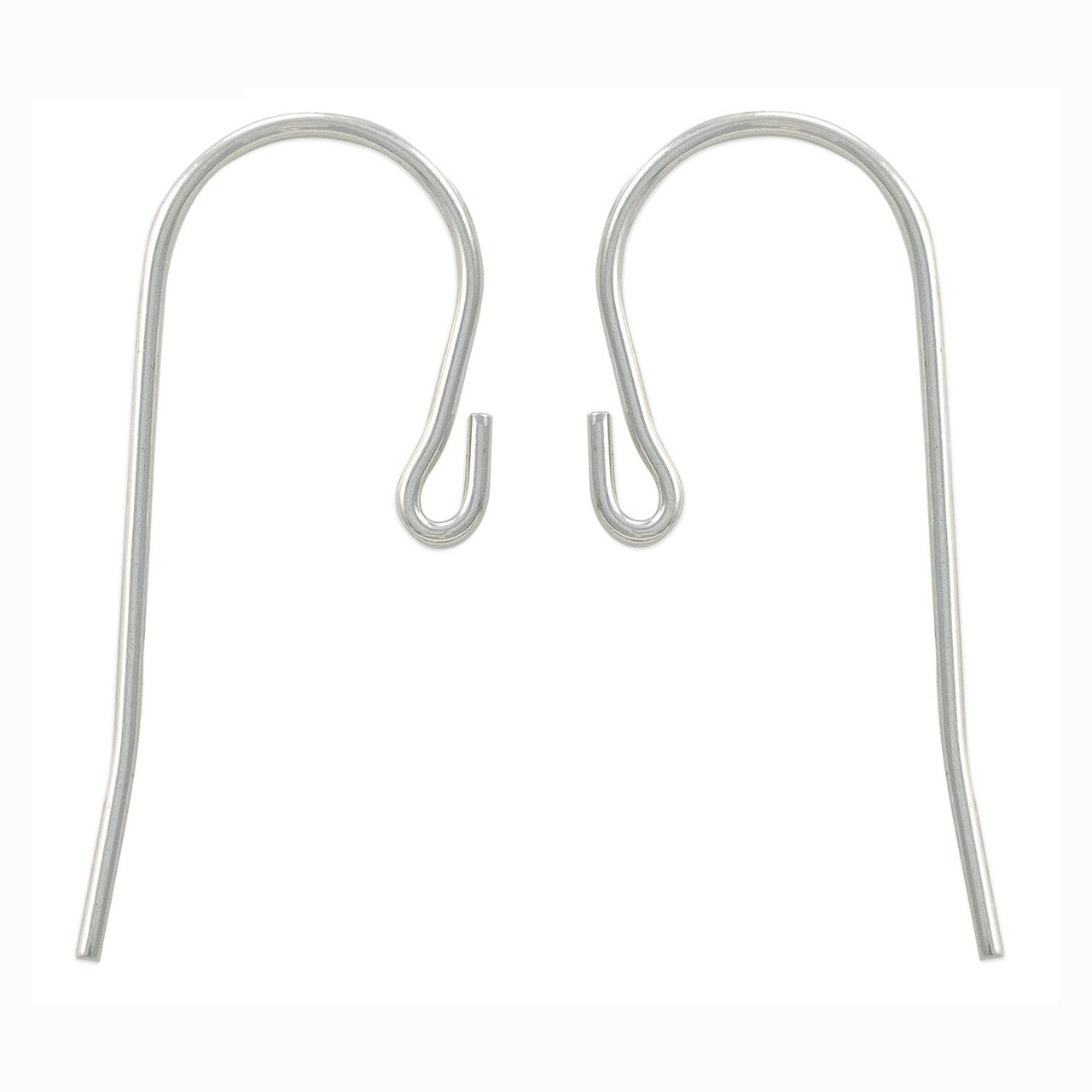 JewelrySupply Sterling Silver Earring Wires (1 Pair of Sterling Silver Earrings)